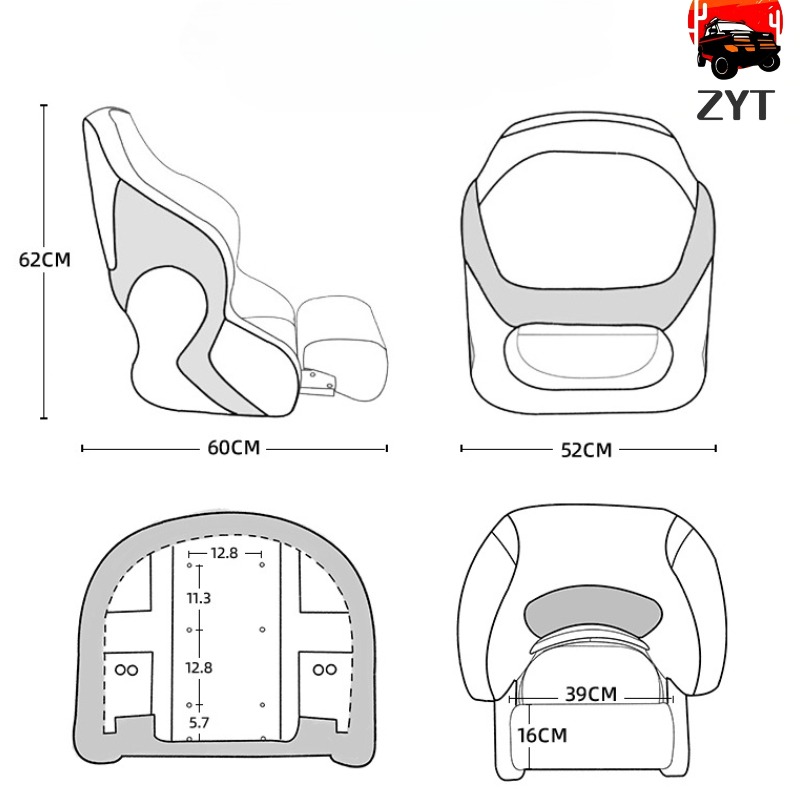 1PC Assento de Luxo Branco e C - Fishing Boat Seat avaliação e preço